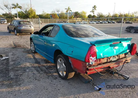 2006 Chevrolet Monte Carlo Ss из США, поврежденный, VIN 2G1WL15C369235395